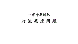 专题训练(一)灯泡亮度问题课件.pptx