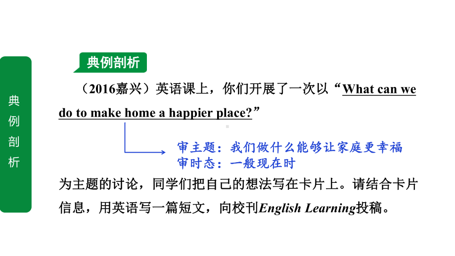 2020年浙江英语中考作文专题讲解之话题2家庭、朋友与周围的人课件.ppt_第3页