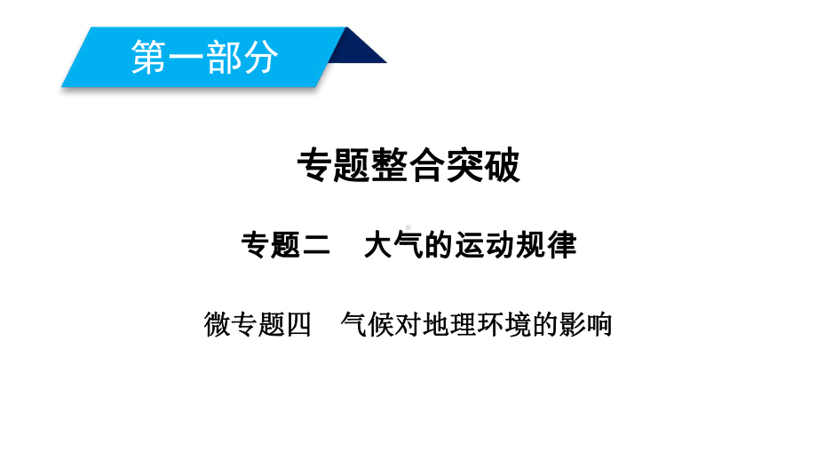 2020年高考地理第二轮冲刺复习微专题4气候对地理环境的影响课件.ppt_第2页