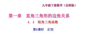 《锐角三角函数第一课时》练习题课件.ppt