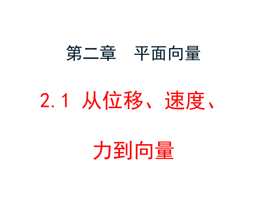 21从位移、速度、力到向量课件.ppt_第1页