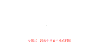 专题三河南中招必考难点训练课件.ppt