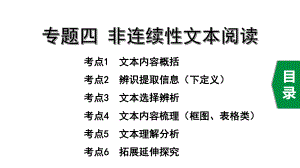 2020年重庆中考语文复习专题四非连续性文本阅读课件.pptx