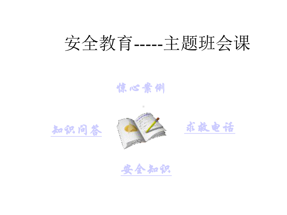 中小学安全教育主题班会课件.ppt_第1页