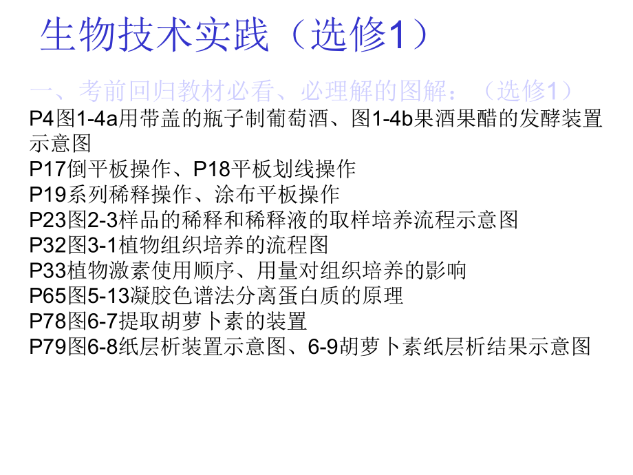 2020届高中生物停课后看书提纲课件.ppt_第1页