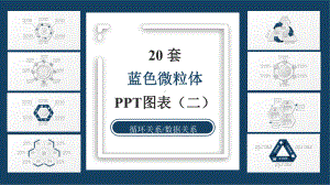 20套蓝色微粒体商务图表合集(二)课件.pptx