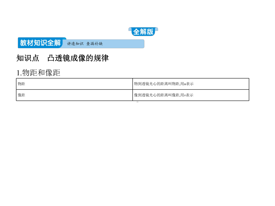 2020届人教版八年级物理上第五章《透镜及其应用》第3节凸透镜成像的规律课件.pptx_第1页