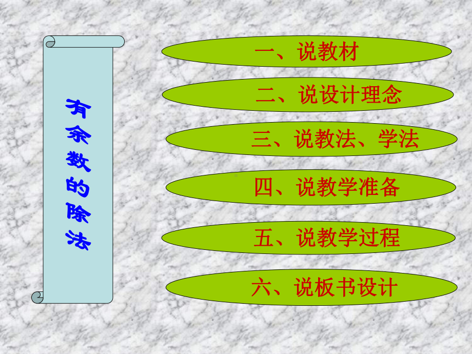 人教版二年级数学下《有余数的除法》说课稿课件.ppt_第2页