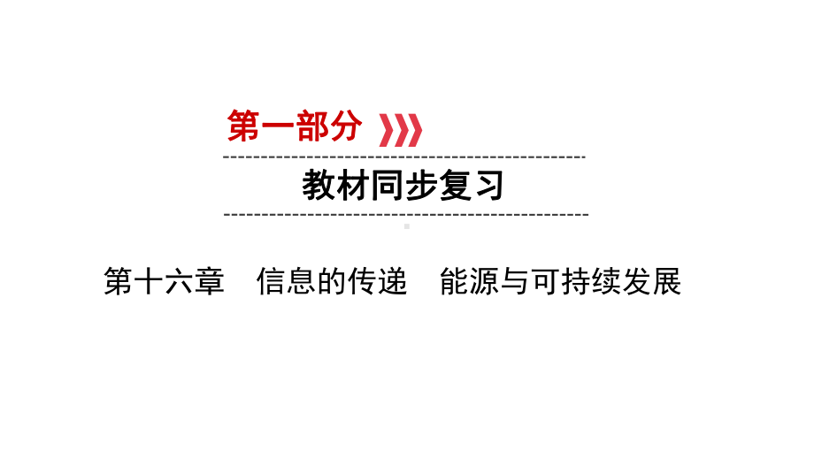 2021年贵州六盘水中考物理专题复习第16章信息的传递能源与可持续发展课件.ppt_第1页