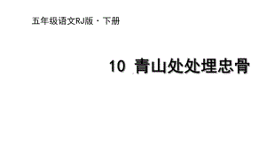 五年级下册语文青山处处埋忠骨人教部编版课件.ppt