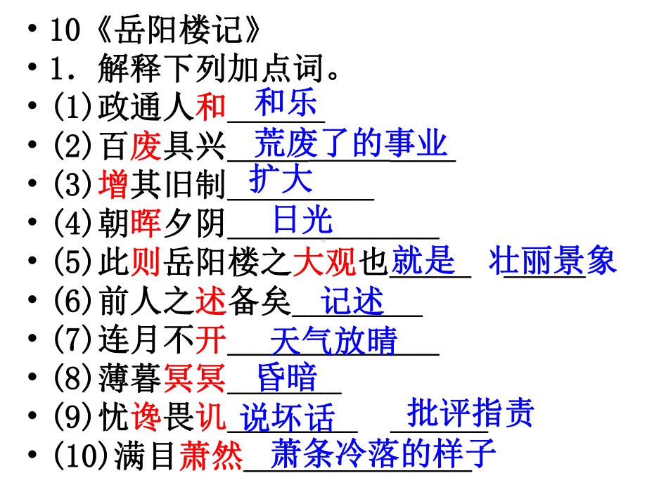 2020年秋部编新版人教版九年级上册课文文言文复习课件.ppt_第2页