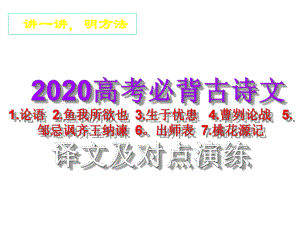 2020高考必背古诗文对点演练1劝学2逍遥游3师说4阿房宫赋5赤壁赋课件.ppt