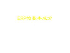 ERP基本成分课件.ppt