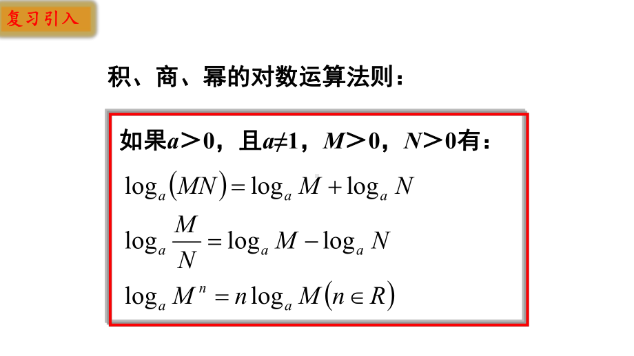 2020人教A版新课程数学第一册第四章432对数的运算课件2.pptx_第2页