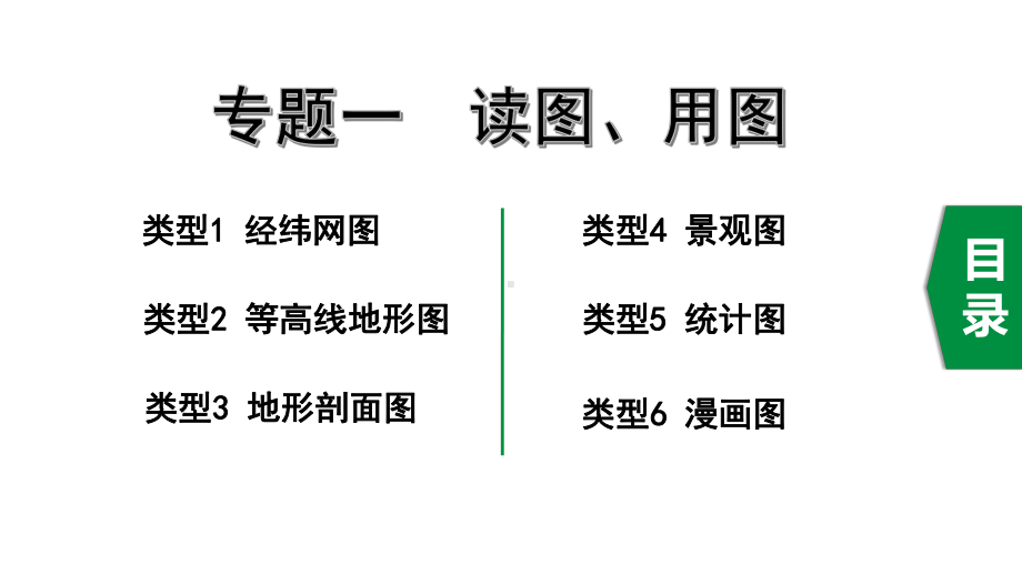 2020年地理中考常考专题一读图、用图课件.pptx_第1页