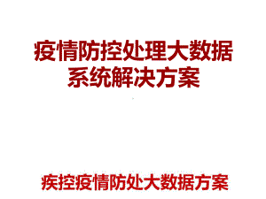 《疫情防控处理大数据系统解决方案》课件.ppt