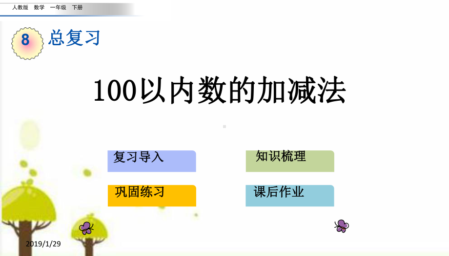 人教版一年级数学下册82100以内数的加减法课件.pptx_第1页