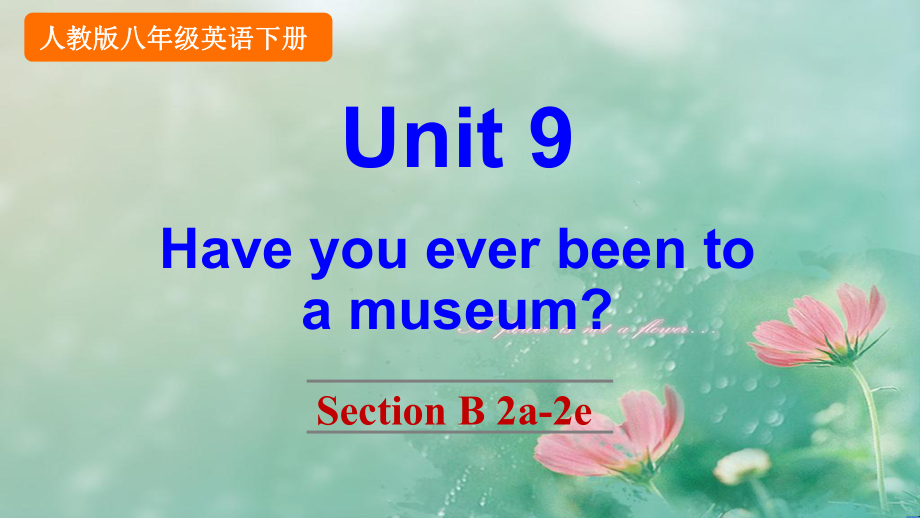 人教版八年级英语下册Unit9SectionB2a2e课件.pptx（无音视频）_第1页