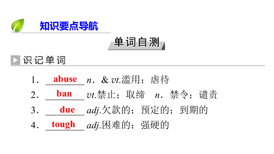 2020版高考英语大一轮复习Unit3Ahealthylife课件新人教版选修6.ppt（无音视频素材）_第3页