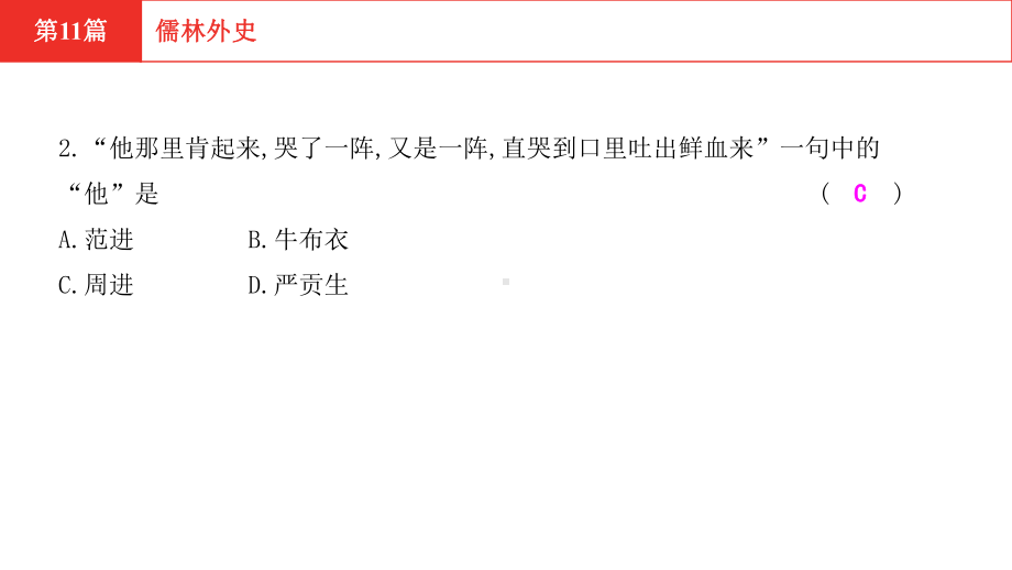 2021年中考语文复习名著加练第11篇儒林外史课件.pptx_第3页