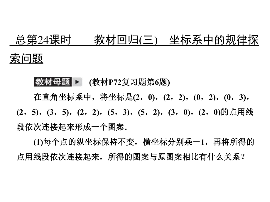 总第24课时-2平面直角坐标系)坐标系中的规律探索问题课件.ppt_第1页