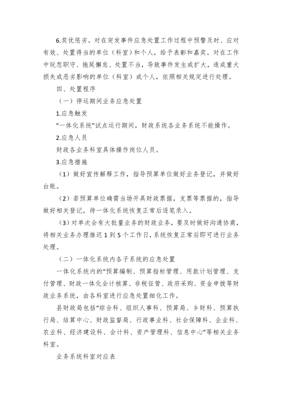 县财政局预算管理“一体化系统”试点工作应急预案.docx_第3页