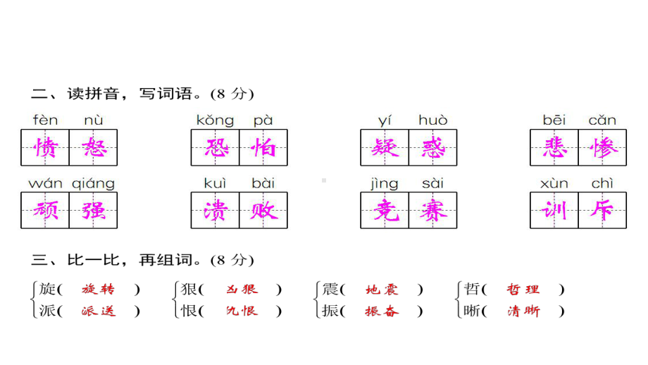 人教部编版四年级上册语文习题期末综合测试卷课件.ppt_第3页