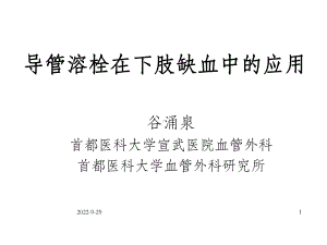 导管溶栓在下肢缺血中的应-OK课件.ppt