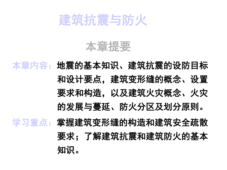 建筑防震与防火课件.ppt_第1页