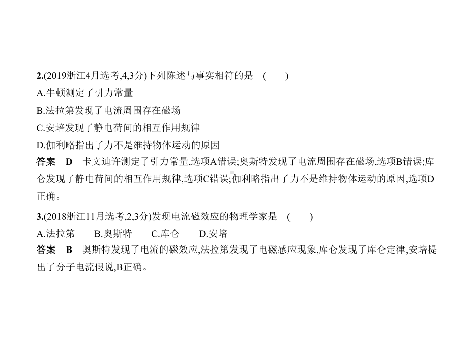 2021年浙江高考物理复习练习课件：专题十磁场.pptx_第3页