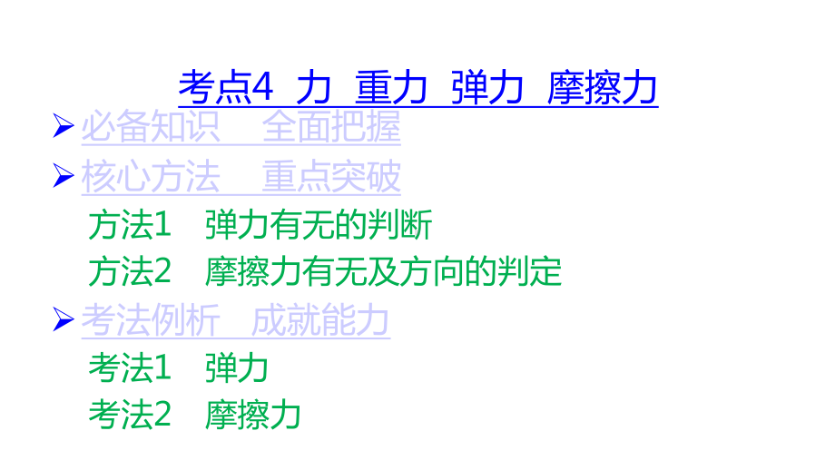 2020高考物理大一轮复习配套课件：考点考法复习第2章相互作用(共90张).pptx_第2页