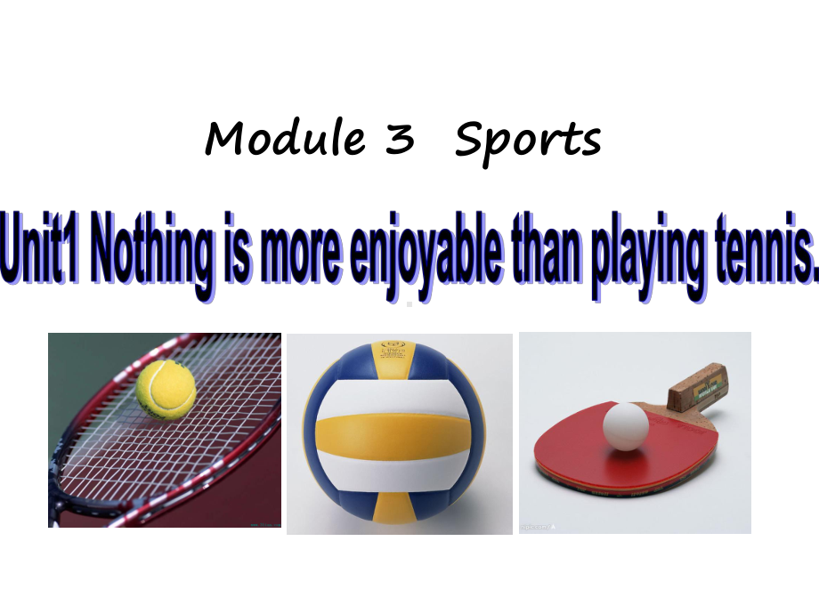 外研版八年级英语上册Module3SportsUnit1Nothingismore课件.ppt（无音视频素材）_第1页