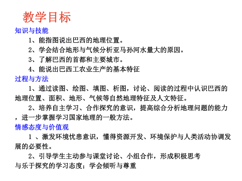 (新)湘教版七年级地理下册86《巴西》课件.pptx_第2页