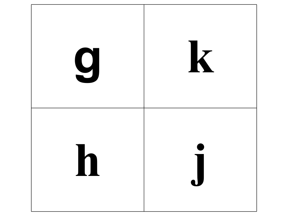 声母、韵母、整体认读音节(每个章节一张幻灯片、标准字形)课件.ppt_第3页