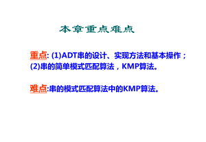 41串类型的定义42串的表示和实现43串的模式匹配算法课件.pptx