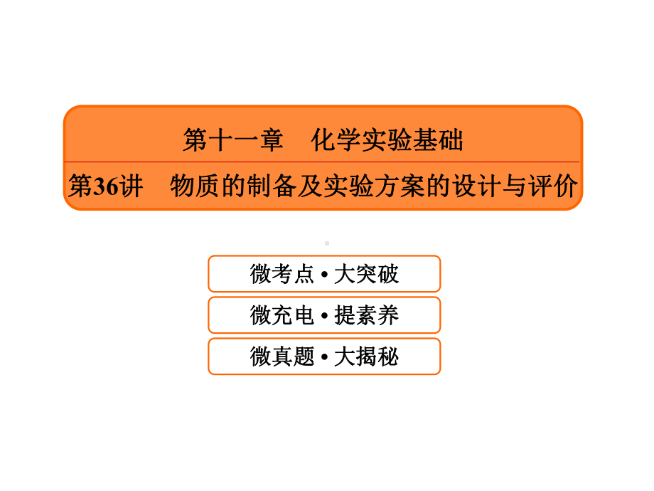 物质的制备及实验方案的设计与评价课件.ppt_第1页