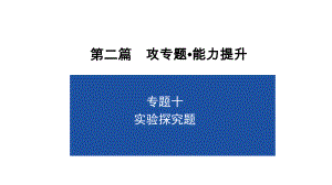 2021年中考化学二轮专题复习专题10实验探究题课件.ppt