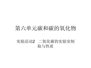 实验活动2二氧化碳的实验室制取与性质课件.ppt