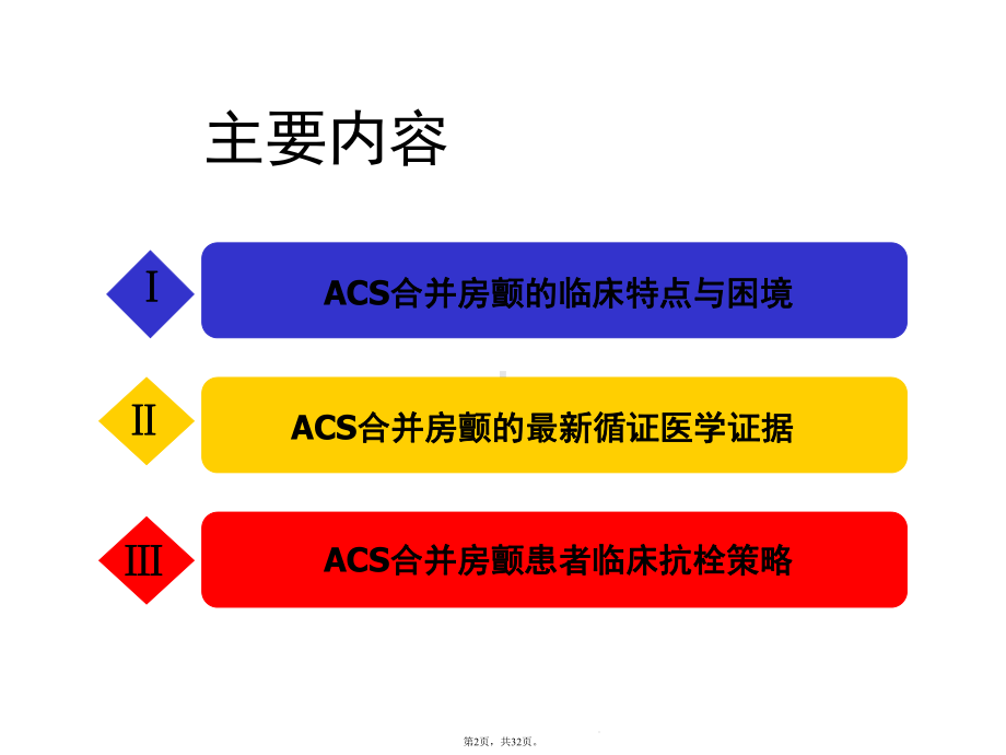 急性冠脉综合征合并房颤患者的抗栓治疗演示文稿(共32张)课件.pptx_第2页