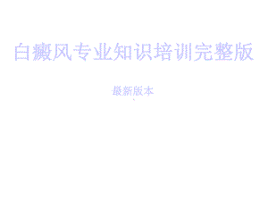 白癜风专业知识培训完整版课件.ppt