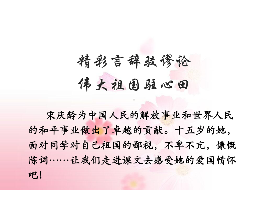 S版小学三年级语文下册《25我不能忘记祖国》观摩课示范课公开课优质课赛教课课件.ppt_第2页