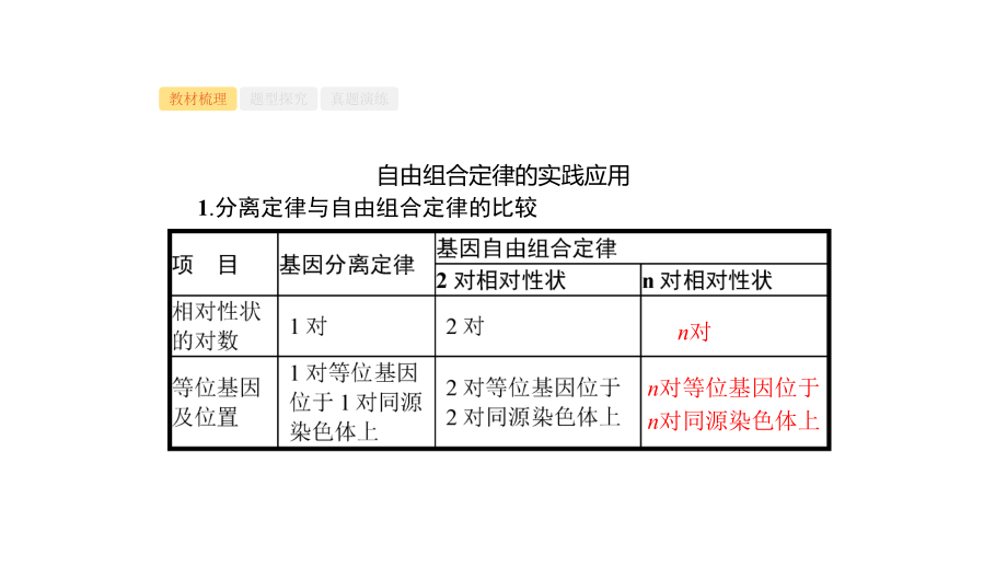 2020年高考总复习：第5部分第16讲自由组合定律ⅱ课件.pptx_第3页