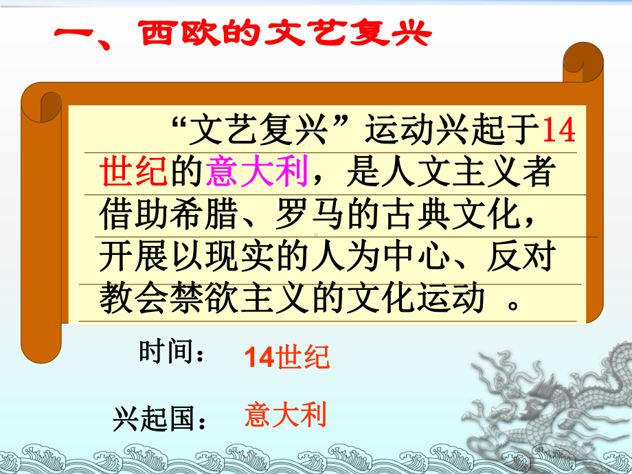 人教部编版九年级上册第14课文艺复兴运动(共18张)课件.ppt_第2页