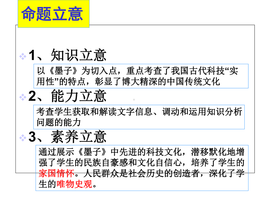 2021届高三历史一轮复习：2021年高考全国卷一历史试题解读说明课件.ppt_第2页