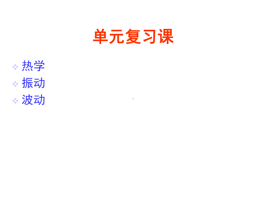 大学物理热学、振动和波动习题课共34张课件.ppt_第1页