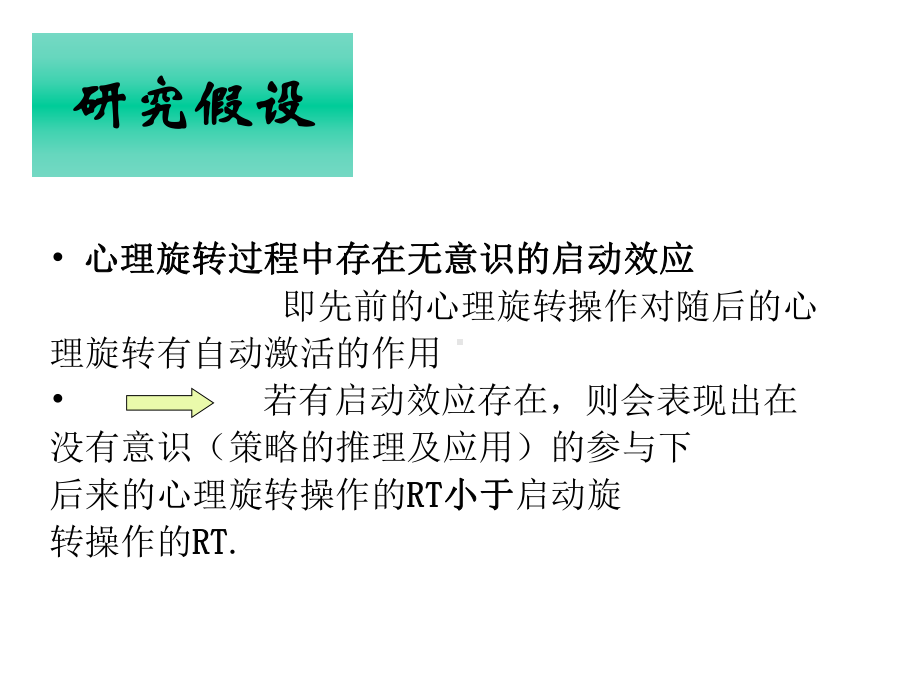 心理旋转中启动效应的探索性研究课件.ppt_第3页