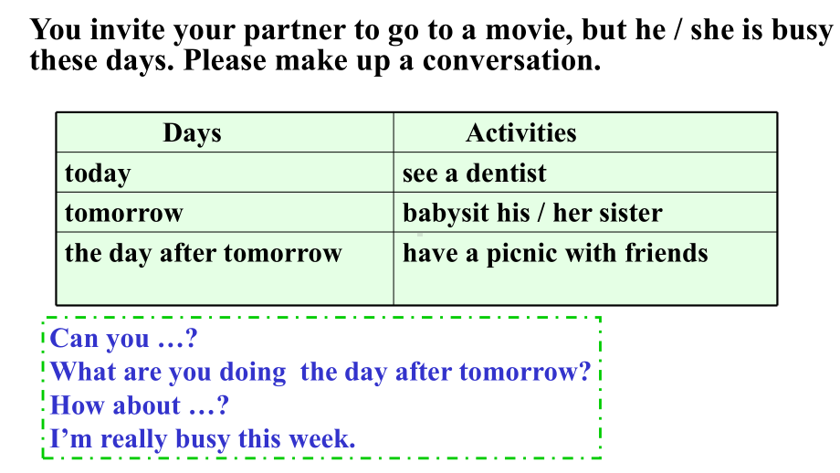 (人教版)八年级英语上册unit-9Can-you-come-to-my-partySection-B2课件.ppt（无音视频素材）_第3页