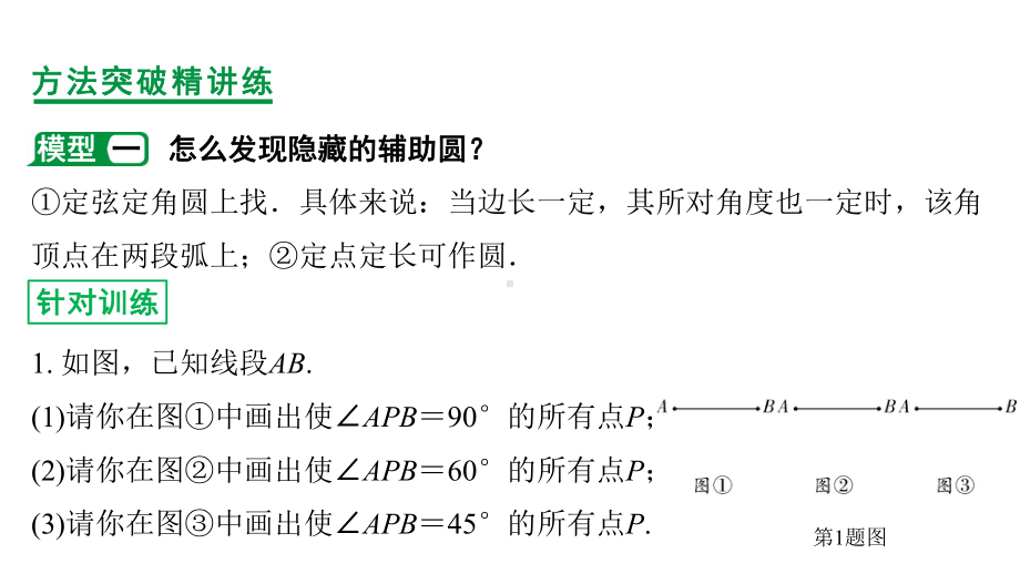 2020年中考专题复习方法突破精讲练—辅助圆问题课件.ppt_第2页