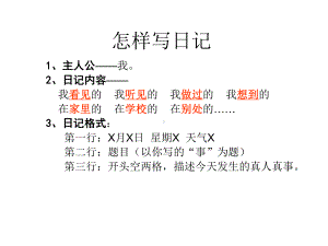 教学怎样写日记课件.ppt