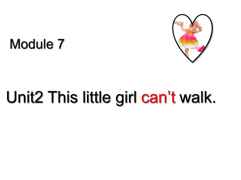 外研版五年级英语上册M7U2Thislittlegirlcan’twalk课件.ppt（无音视频素材）_第1页